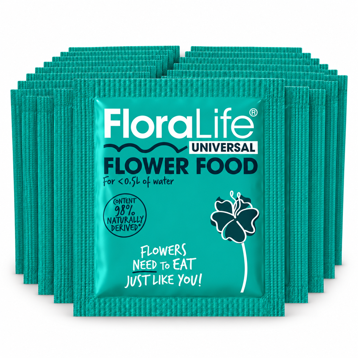 FloraLife® Flower Food Sachets – 10 or 20 Pack