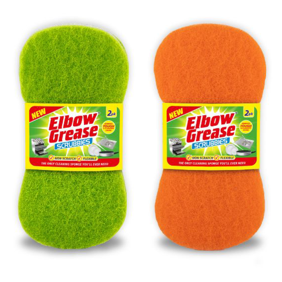 Elbow Grease Sponge Scrubbies product packaging