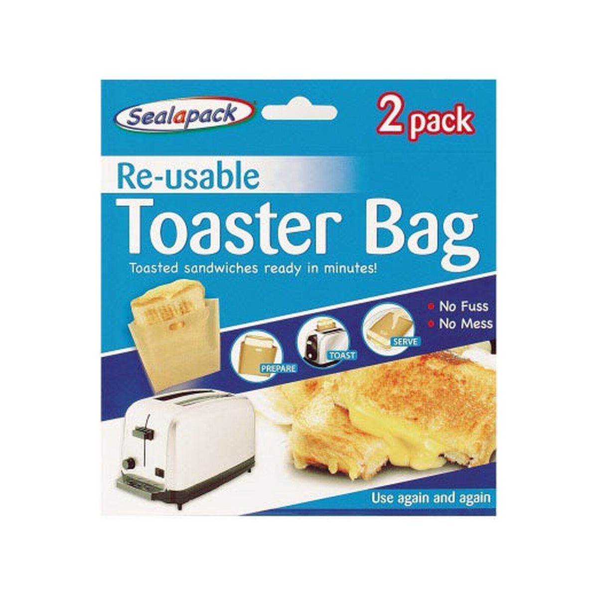 SealaPack Reusable Toaster Bags – 2 Pack